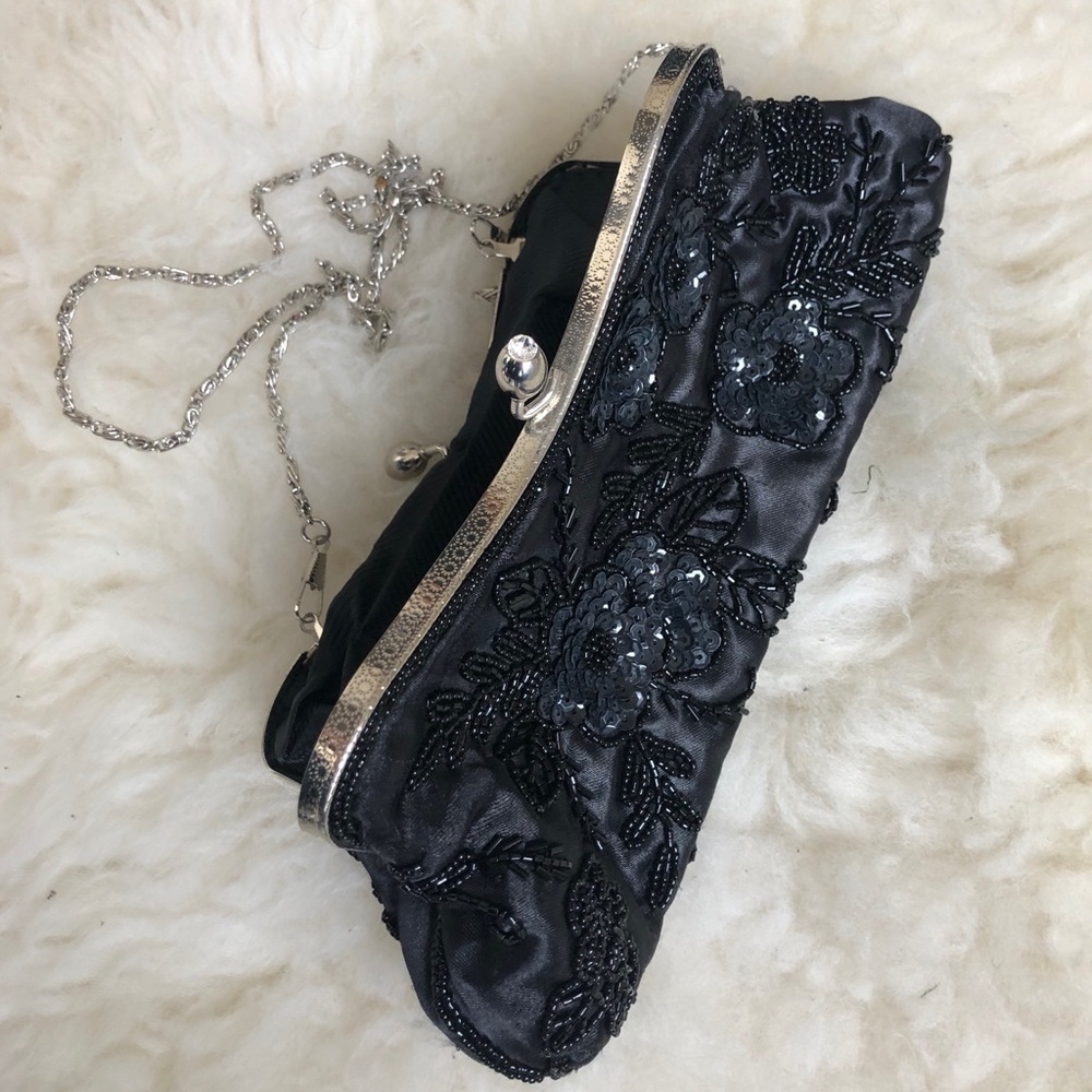 Vintage Hand Embroidered Crossbody Clutch